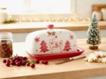CHRISTMAS BUTTER DISH 19 X 12.7 X 10.6 CM - Image 2