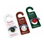 CHRISTMAS WOODEN DOOR HANGER WITH BELL - Image 2