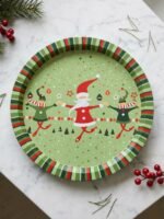 CHRISTMAS METAL ROUND TRAYS 32 CM - Image 16